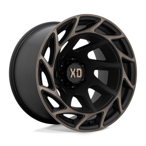20X12 XD XD860 ONSLAUGHT SATIN BLACK W/ BRONZE TINT 6X135