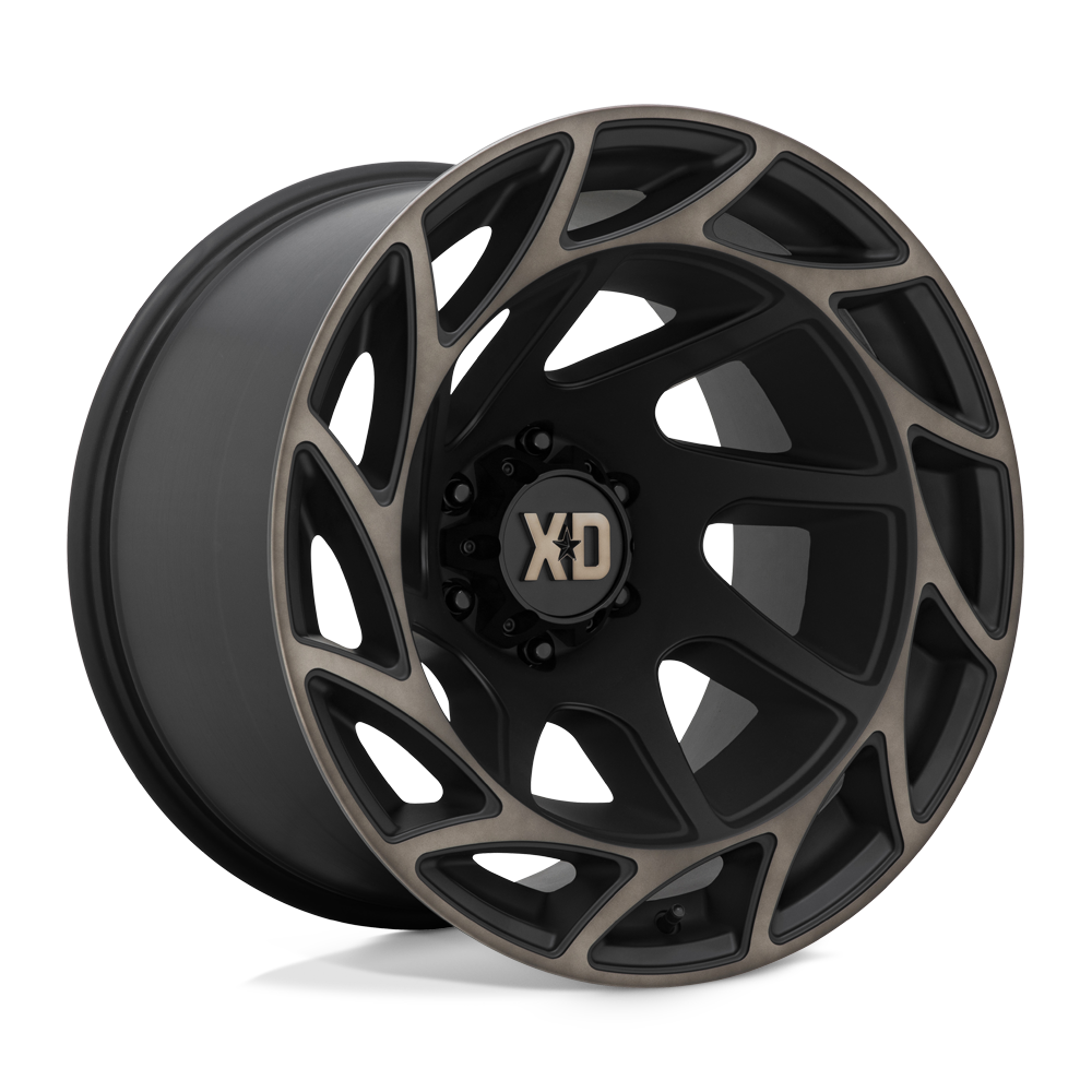 20X12 XD XD860 ONSLAUGHT SATIN BLACK W/ BRONZE TINT 6X139.7