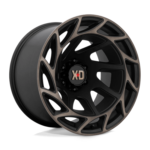 20X12 XD XD860 ONSLAUGHT SATIN BLACK W/ BRONZE TINT 6X139.7
