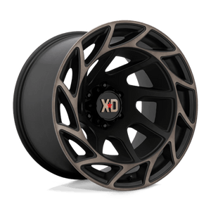 20X12 XD XD860 ONSLAUGHT SATIN BLACK W/ BRONZE TINT 6X139.7
