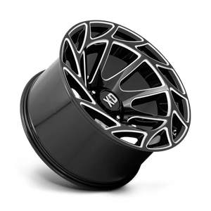 22X12 XD XD860 ONSLAUGHT GLOSS BLACK MILLED 6X139.7