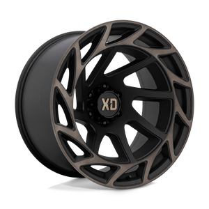 22X12 XD XD860 ONSLAUGHT SATIN BLACK W/ BRONZE TINT 6X139.7