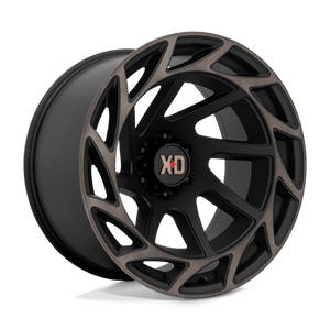 22X12 XD XD860 ONSLAUGHT SATIN BLACK W/ BRONZE TINT 6X139.7