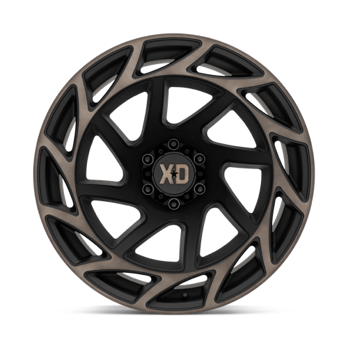 22X12 XD XD860 ONSLAUGHT SATIN BLACK W/ BRONZE TINT 6X139.7