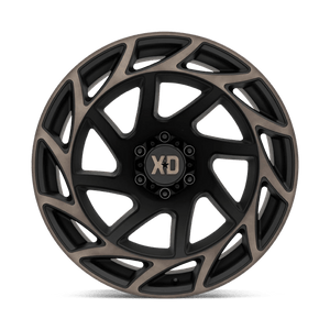 22X12 XD XD860 ONSLAUGHT SATIN BLACK W/ BRONZE TINT 6X139.7