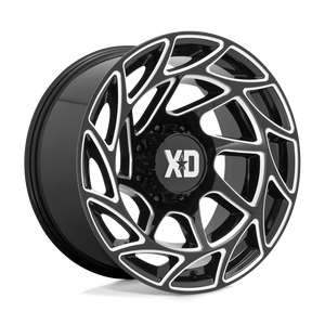 20X10 XD XD860 ONSLAUGHT GLOSS BLACK MILLED 8X165.1