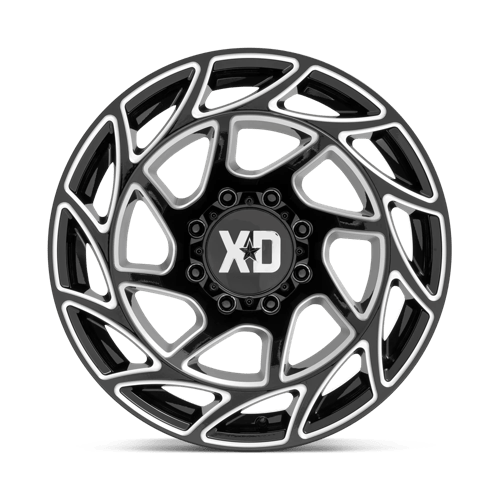 20X10 XD XD860 ONSLAUGHT GLOSS BLACK MILLED 8X165.1