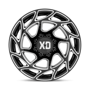 20X10 XD XD860 ONSLAUGHT GLOSS BLACK MILLED 8X165.1