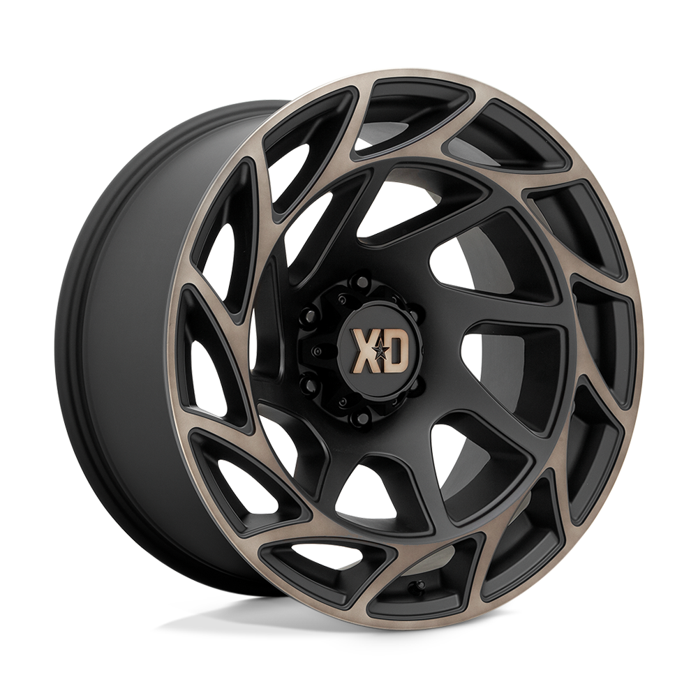 20X10 XD XD860 ONSLAUGHT SATIN BLACK W/ BRONZE TINT 6X135