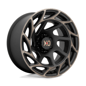 20X10 XD XD860 ONSLAUGHT SATIN BLACK W/ BRONZE TINT 6X135