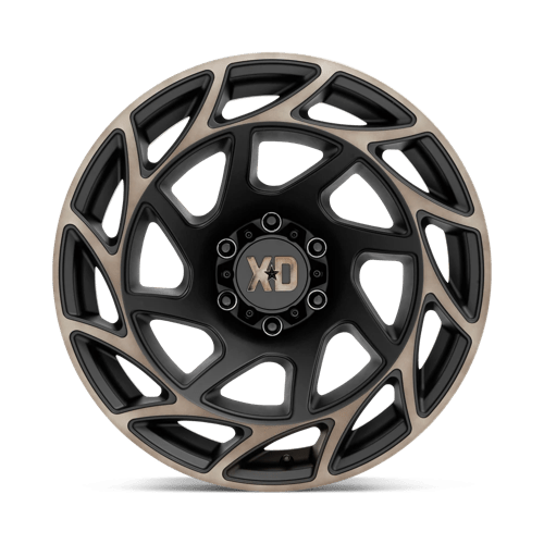 20X10 XD XD860 ONSLAUGHT SATIN BLACK W/ BRONZE TINT 6X139.7