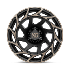 20X10 XD XD860 ONSLAUGHT SATIN BLACK W/ BRONZE TINT 6X139.7