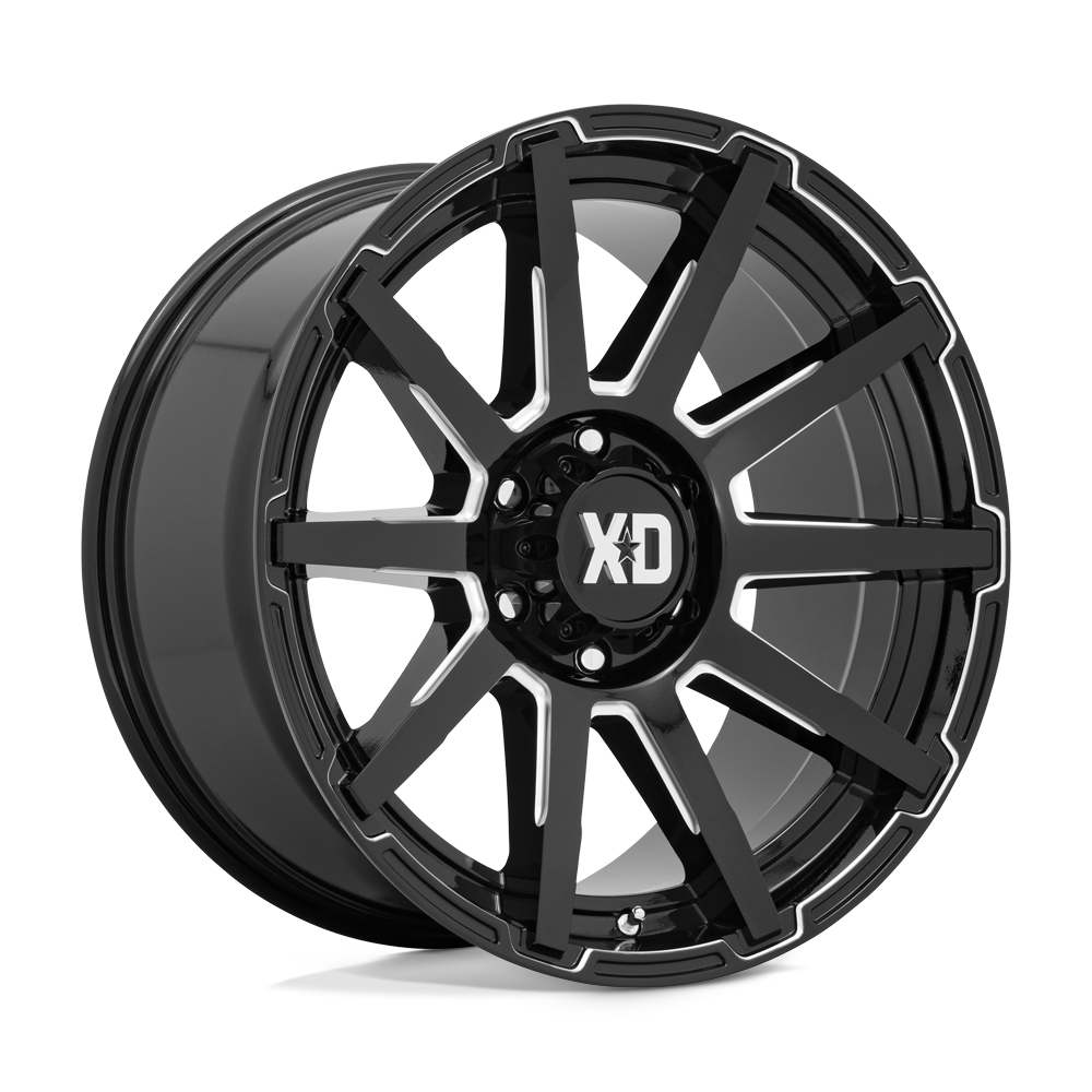20X10 XD XD847 OUTBREAK GLOSS BLACK MILLED 6X139.7