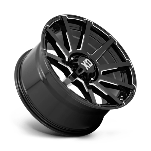 20X10 XD XD847 OUTBREAK GLOSS BLACK MILLED 6X139.7