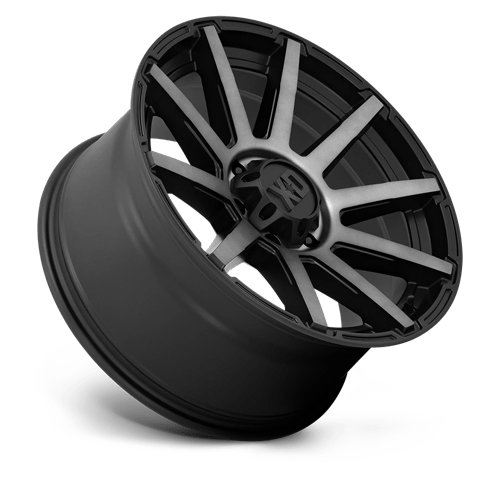 16X8 XD XD847 OUTBREAK RIMS - SATIN BLACK W/ GRAY TINT 6X114.3