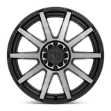 20X10 XD XD847 OUTBREAK SATIN BLACK W/ GRAY TINT 5X127
