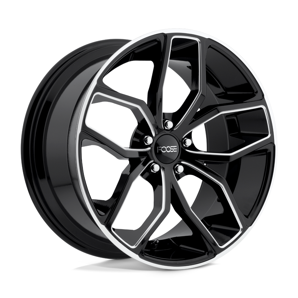 20X10 Foose 1PC F150 OUTCAST GLOSS BLACK MILLED 5X120