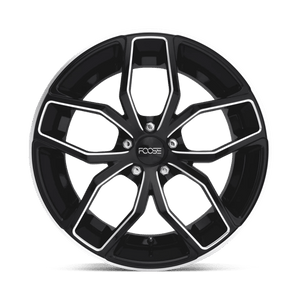 20X10 Foose 1PC F150 OUTCAST GLOSS BLACK MILLED 5X120