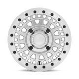 15" Black Rhino Hard Alloys - UTV PARKER UTV BEADLOCK SILVER W/ MIRROR CUT FACE 4X110