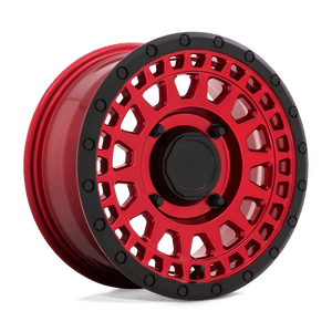 15X7 Black Rhino Hard Alloys - UTV PARKER UTV CANDY RED W/ BLACK LIP 4X137