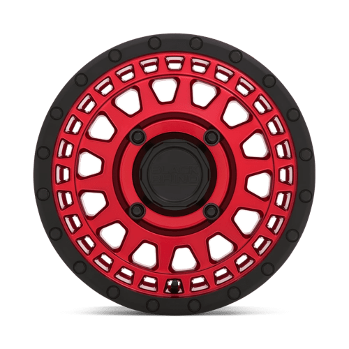 14X7 Black Rhino Hard Alloys - UTV PARKER UTV CANDY RED W/ BLACK LIP 4X156