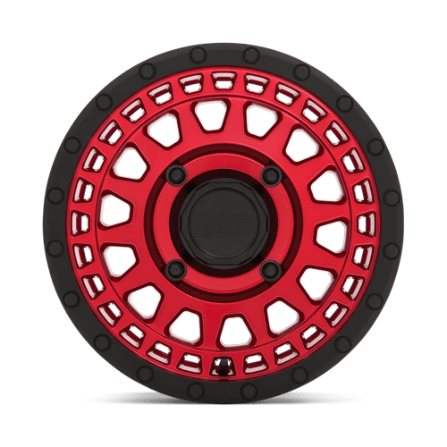14" Black Rhino Hard Alloys - UTV PARKER UTV CANDY RED W/ BLACK LIP 4X156