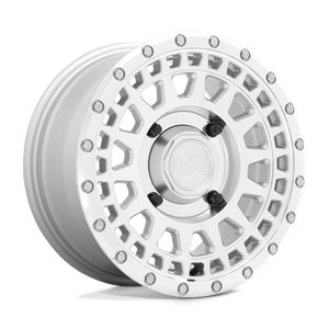 15X7 Black Rhino Hard Alloys - UTV PARKER UTV SILVER W/ MIRROR CUT FACE 4X156