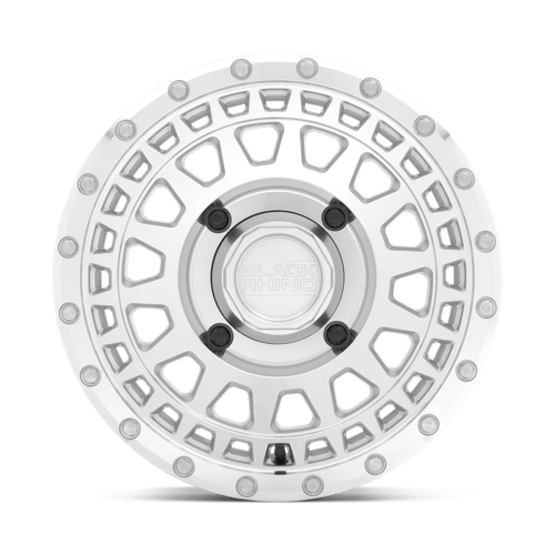 15" Black Rhino Hard Alloys - UTV PARKER UTV SILVER W/ MIRROR CUT FACE 4X110