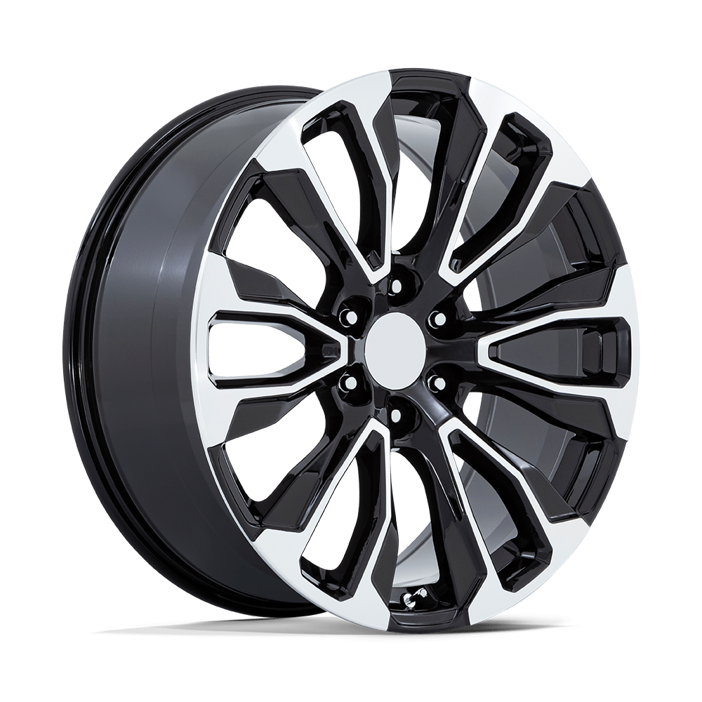 26" Performance Replicas PR211 GLOSS BLACK MACHINED FACE 6X139.7