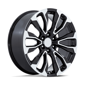26" Performance Replicas PR211 GLOSS BLACK MACHINED FACE 6X139.7
