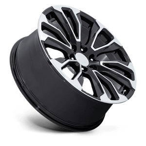 24X10 Performance Replicas PR211 GLOSS BLACK MACHINED FACE 6X139.7