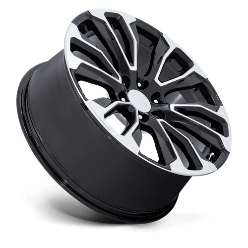 24" Performance Replicas PR211 GLOSS BLACK MACHINED FACE 6X139.7