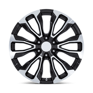 24" Performance Replicas PR211 GLOSS BLACK MACHINED FACE 6X139.7