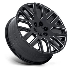 24X10 Performance Replicas PR231 GLOSS BLACK MILLED 6X139.7