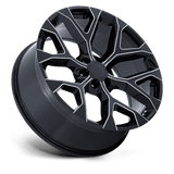 22 Performance Replicas PR177 GLOSS BLACK MILLED 6X139.7
