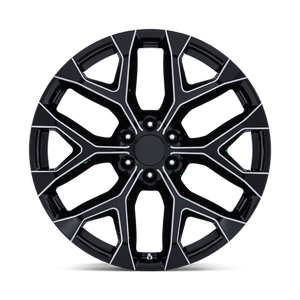 20" Performance Replicas PR177 GLOSS BLACK MILLED 6X139.7