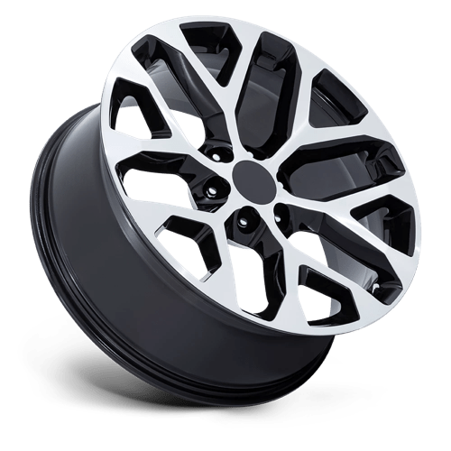 26" Performance Replicas PR177 GLOSS BLACK MACHINED FACE 6X139.7