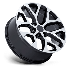 24 Performance Replicas PR177 GLOSS BLACK MACHINED FACE 6X139.7