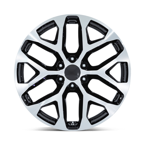 26" Performance Replicas PR177 GLOSS BLACK MACHINED FACE 6X139.7