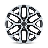 20" Performance Replicas PR177 GLOSS BLACK MACHINED FACE 6X139.7