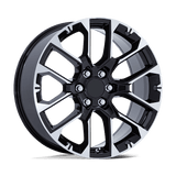 22 Performance Replicas PR224 GLOSS BLACK W/ MACHINED FACE 6X139.7