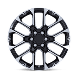 22 Performance Replicas PR224 GLOSS BLACK W/ MACHINED FACE 6X139.7