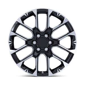 22 Performance Replicas PR224 GLOSS BLACK W/ MACHINED FACE 6X139.7