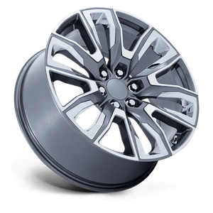 22X9 Performance Replicas PR225 GLOSS GUNMETAL MACH W/ CHR ACC 6X139.7