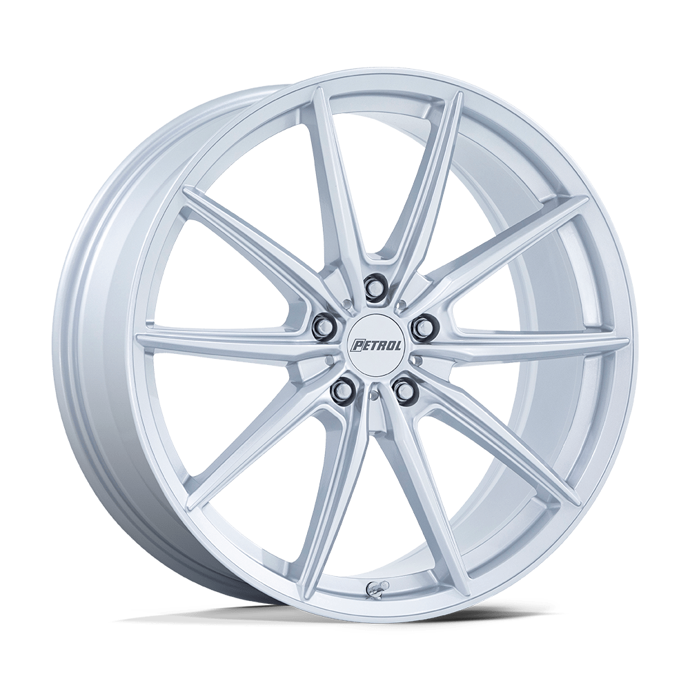 20" Petrol P4B GLOSS SILVER 5X114.3