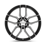 18X8 Petrol P5C GLOSS BLACK W/ MACH CUT FACE 5X112