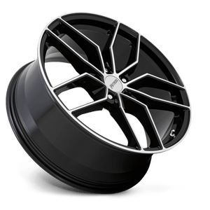 18" Petrol P5C GLOSS BLACK W/ MACH CUT FACE 5X115