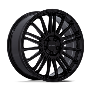 18X8 Petrol PE001 P1D GLOSS BLACK 5X120