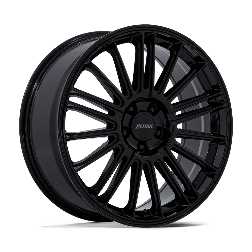 20X8.5 Petrol PE001 P1D GLOSS BLACK 5X120