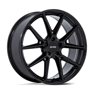 20X8.5 Petrol PE002 P1E GLOSS BLACK 5X120